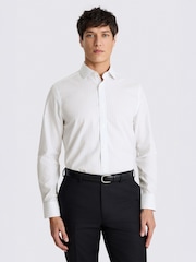 MOSS Blue Tailored Fit Wide Stripe Non Iron Shirt - Image 1 of 2