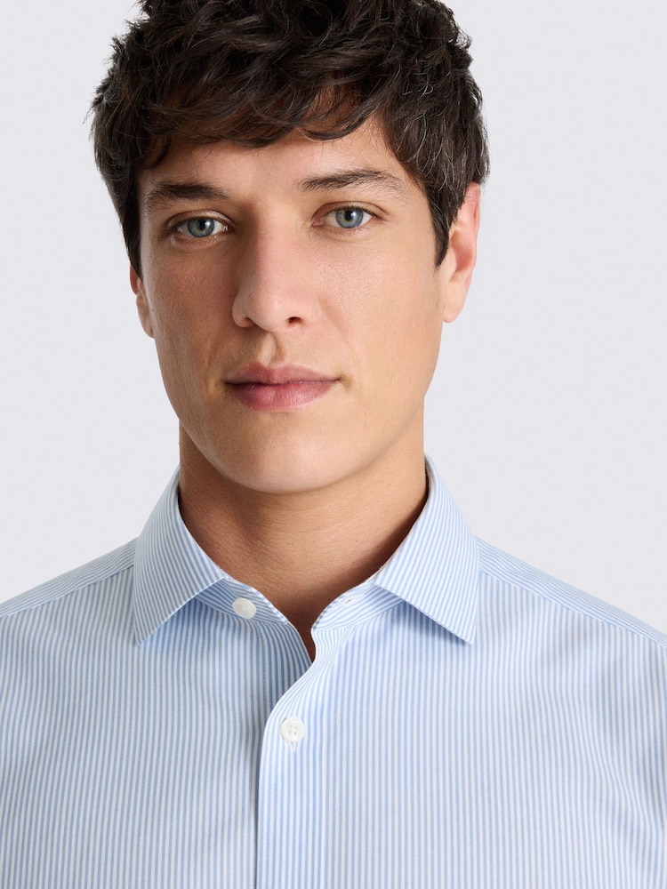 MOSS Sky Tailored Fit Stretch Shirt - Image 2 of 3 MOSS Sky Tailored Fit Stretch Shirt - Image 2 of 3