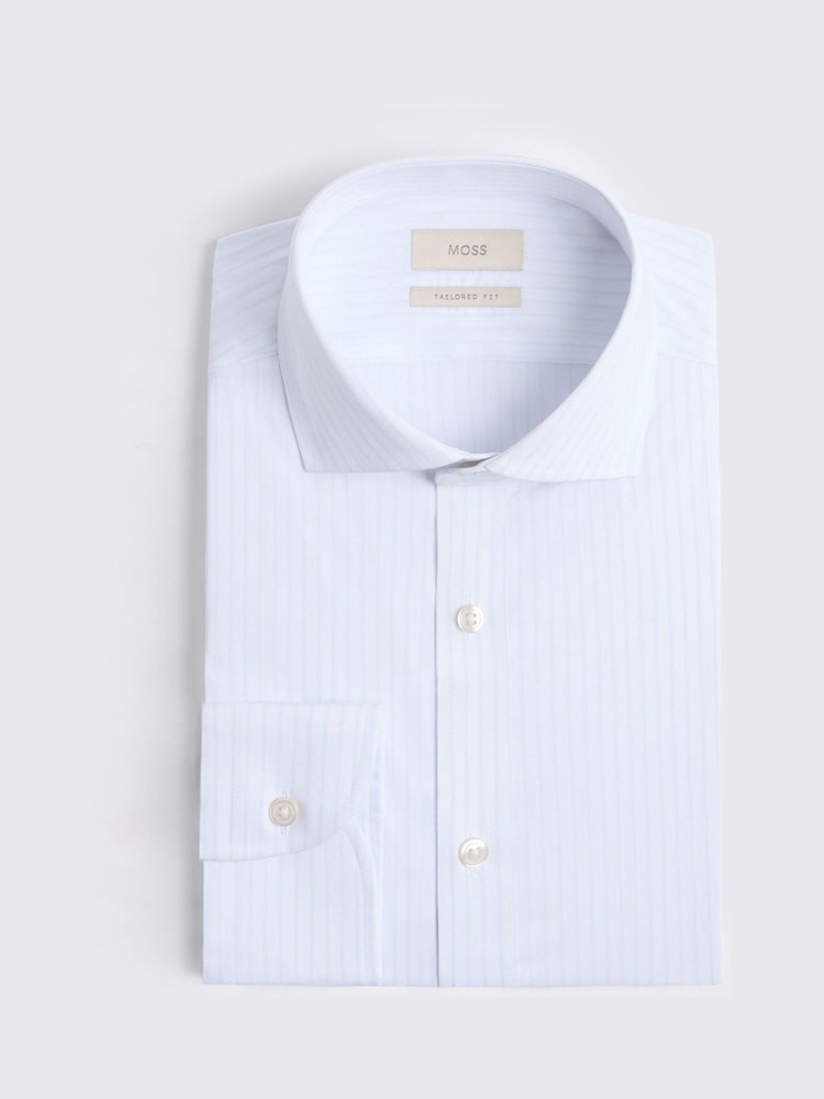 MOSS Sky Tailored Fit Stretch Shirt - Image 3 of 3 MOSS Sky Tailored Fit Stretch Shirt - Image 3 of 3