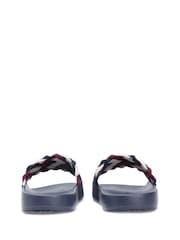 Tommy Hilfiger Mid Natural Braided Pool Slides - Image 1 of 5