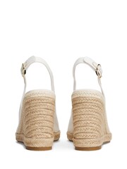 Weiß - Tommy Hilfiger Hemp Slingback Wedge Espadrilles - Bild 5 von 6