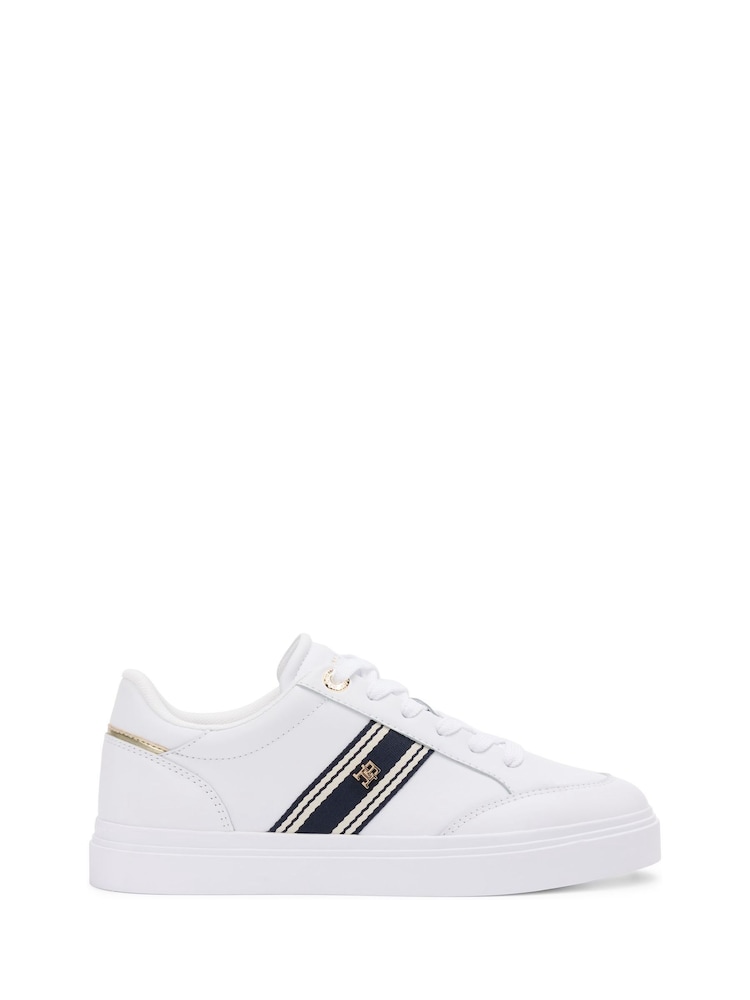 Tommy Hilfiger Leather Webbing Strap Cupsole Trainers - Imaginea 2 din 6 Tommy Hilfiger Leather Webbing Strap Cupsole Trainers - Imaginea 2 din 6