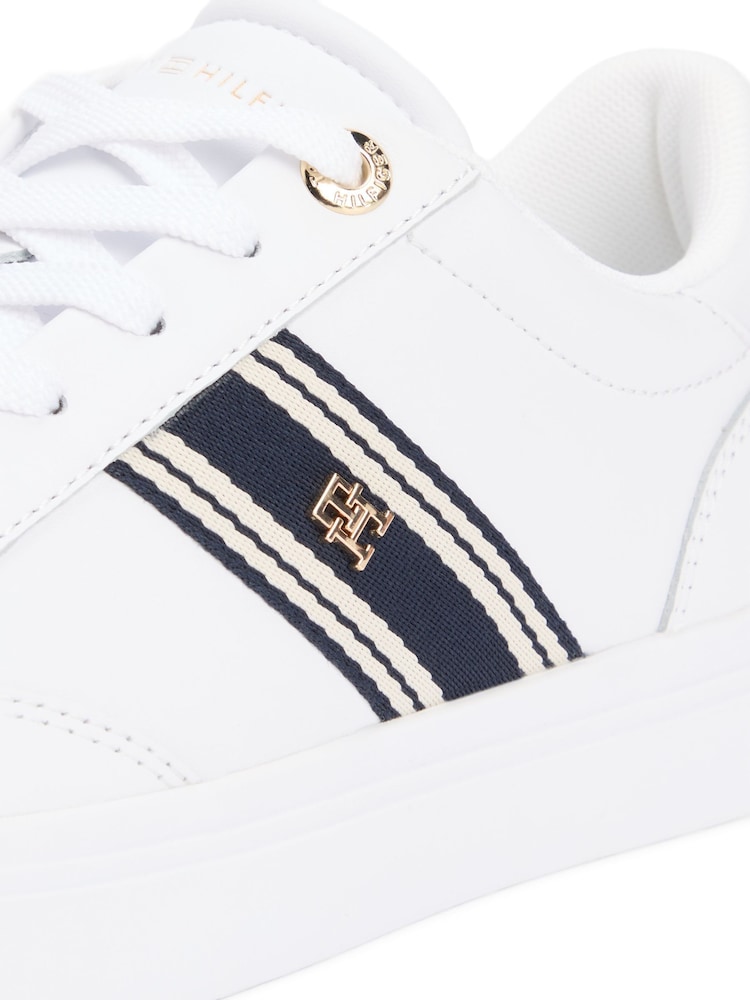 Tommy Hilfiger Leather Webbing Strap Cupsole Trainers - Imaginea 6 din 6 Tommy Hilfiger Leather Webbing Strap Cupsole Trainers - Imaginea 6 din 6