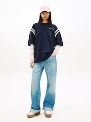 Tommy Jeans Logo Oversized Crew Neck T-Shirt - Εικόνα 2 του 5
