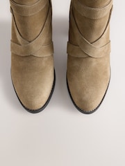 Neutral Forever Comfort® Standard/Wide Fit Suede Leather Casual Block Heeled Ankle Boots - Image 5 of 5