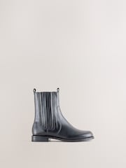 Μαύρο - Forever Comfort® Scround Toe Leather Chelsea Boots - Εικόνα 1 από 11