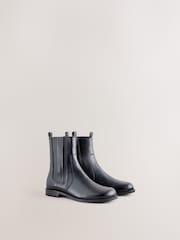 Μαύρο - Forever Comfort® Scround Toe Leather Chelsea Boots - Εικόνα 6 από 11