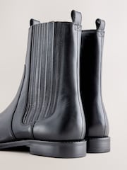 Μαύρο - Forever Comfort® Scround Toe Leather Chelsea Boots - Εικόνα 7 από 11