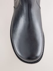 Μαύρο - Forever Comfort® Scround Toe Leather Chelsea Boots - Εικόνα 9 από 11