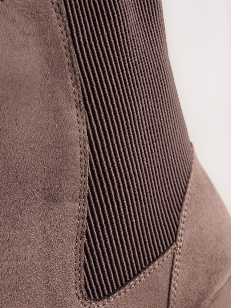 Taupe Forever Comfort® Chisel Toe Ankle Chelsea Boots - Image 5 of 5 Taupe Forever Comfort® Chisel Toe Ankle Chelsea Boots - Image 5 of 5