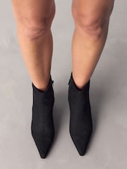 Black Standard fit Forever Comfort® Pointed Toe Ankle Boots - Image 2 of 8