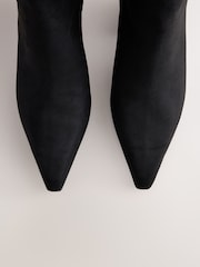 Black Standard fit Forever Comfort® Pointed Toe Ankle Boots - Image 6 of 8
