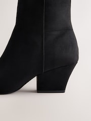 Black Standard fit Forever Comfort® Pointed Toe Ankle Boots - Image 7 of 8