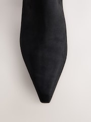 Black Standard fit Forever Comfort® Pointed Toe Ankle Boots - Image 8 of 8