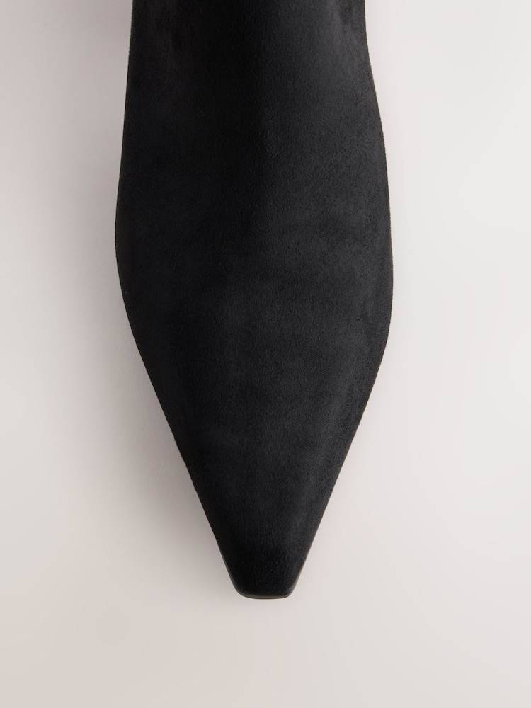 Black Standard fit Forever Comfort® Pointed Toe Ankle Boots - Image 8 of 8 Black Standard fit Forever Comfort® Pointed Toe Ankle Boots - Image 8 of 8