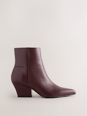 Burgundy Red Standard fit Forever Comfort® Pointed Toe Ankle Boots - Image 1 of 6