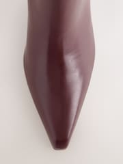 Burgundy Red Standard fit Forever Comfort® Pointed Toe Ankle Boots - Image 4 of 6