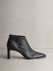 Black N.Premium Leather Chisel Toe Shoe Boots - Image 1 of 6