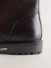 Chocolate Brown Forever Comfort® Leather Lace Up Ankle Boots - Image 4 of 6