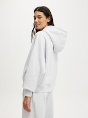 Cotton On Grey Plush Premium Raglan Hoodie - Image 2 of 5