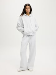 Cotton On Grey Plush Premium Raglan Hoodie - Image 4 of 5