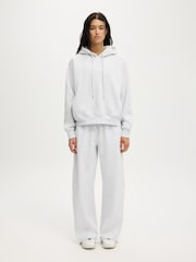 Cotton On Grey Plush Premium Raglan Hoodie - Image 5 of 5