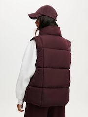 Cotton On Purple Mother Puffer Quilted Gilet - Image 2 of 6