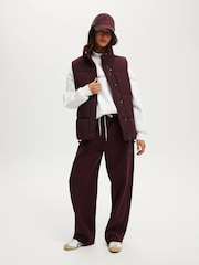 Cotton On Purple Mother Puffer Quilted Gilet - Image 3 of 6