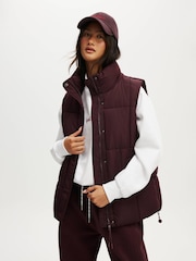 Cotton On Purple Mother Puffer Quilted Gilet - Image 4 of 6