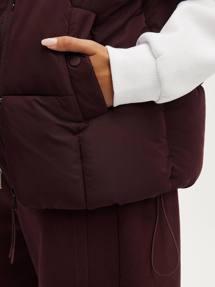 Cotton On Purple Mother Puffer Quilted Gilet - Image 6 of 6