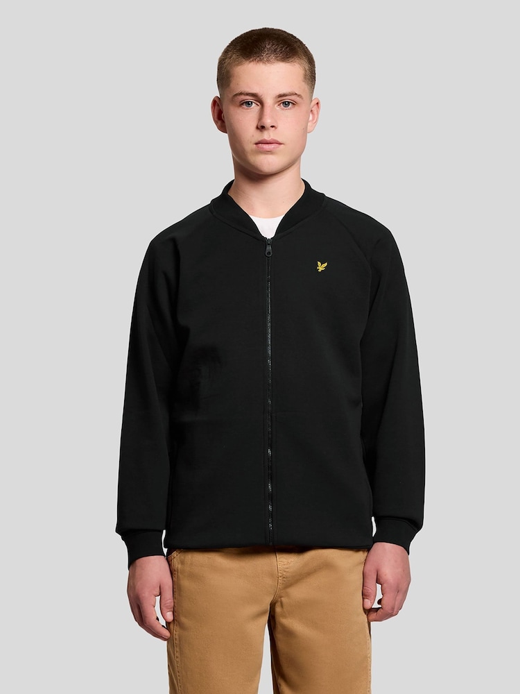 Lyle & Scott Black Smart Bomber Jacket - Image 1 of 5