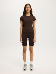Cotton On Brown Ultra Soft Fitted T-Shirt - Image 4 of 5