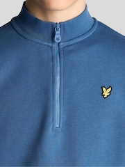 Blå - Lyle & Scott Quarter Zip Pullover Genser - Bilde 3 av 5