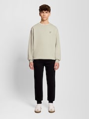 Lyle & Scott Heavy Weight Drop Shoulder Crew Jumper - صورة 2 من 5