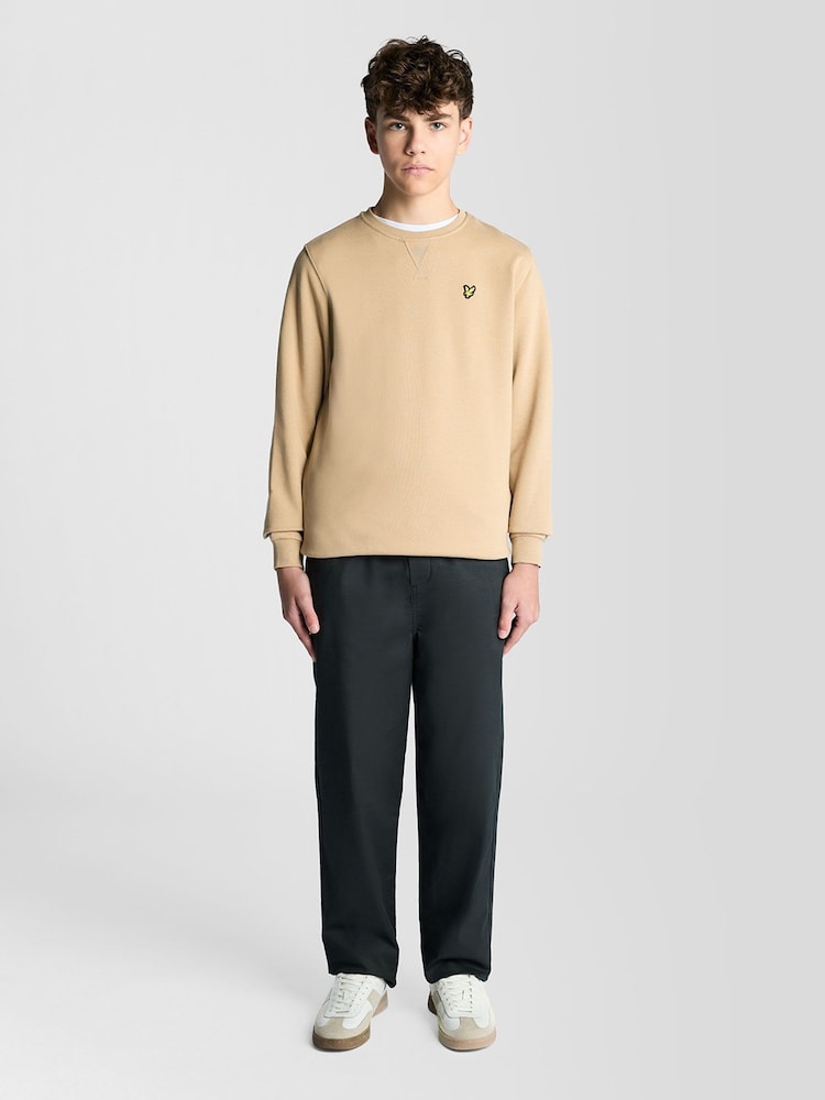 Jaune - Sweat Lyle & Scott ras du cou - Image 2 sur 5