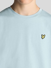 Lyle & Scott Light Blue Plain T-Shirt - Image 3 of 5