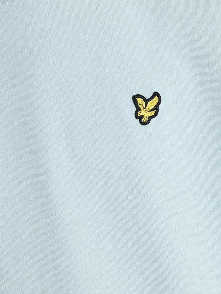 Lyle & Scott Light Blue Plain T-Shirt - Image 5 of 5