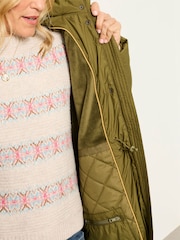 FatFace Chester Green Longline Puffer Coat - Image 3 of 7