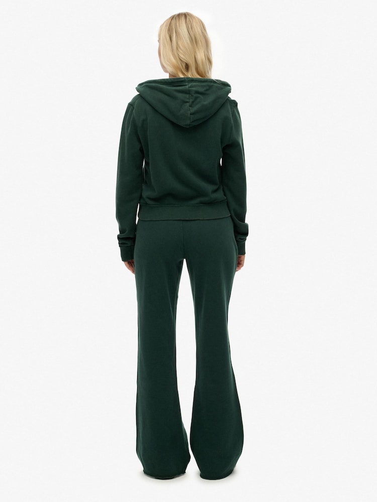 Superdry Green Athletic Emb Flare Joggers - Image 2 of 8