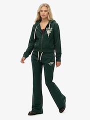Superdry Green Athletic Emb Flare Joggers - Image 3 of 8