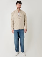 Threadbare Natural Relaxed Fit Linen Blend Shirt - Image 3 of 4