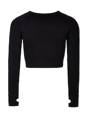 LOVALL Black Sculpt Seamless Long Sleeve Top - Image 6 of 6