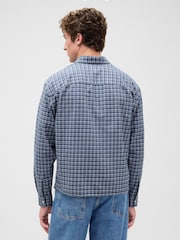 Gap Blue Relaxed Straight-Hem Oxford Shirt - Image 2 of 4