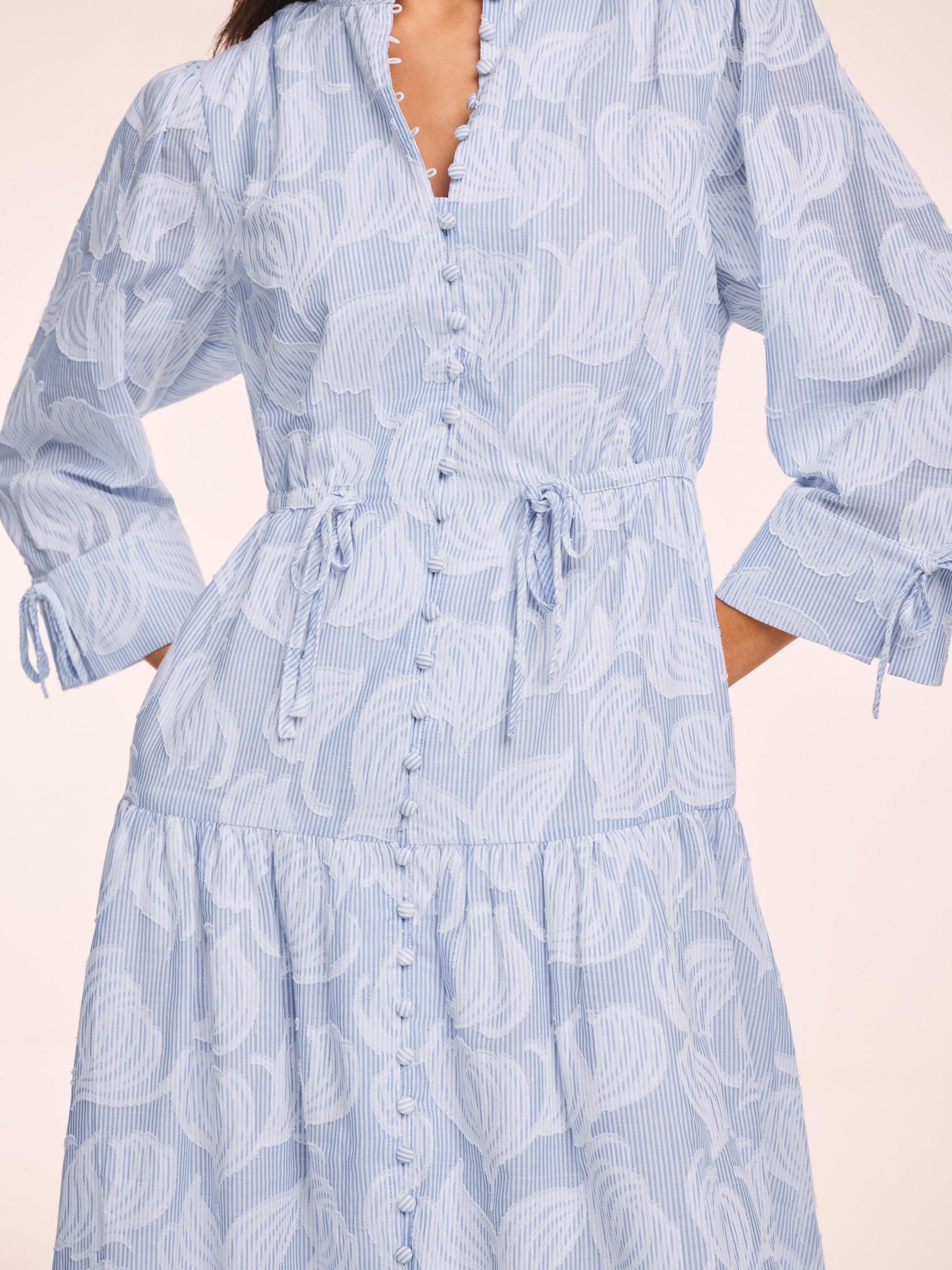 Buy Mint Velvet Blue Cotton Floral Shirt Midi Dress from Next USA