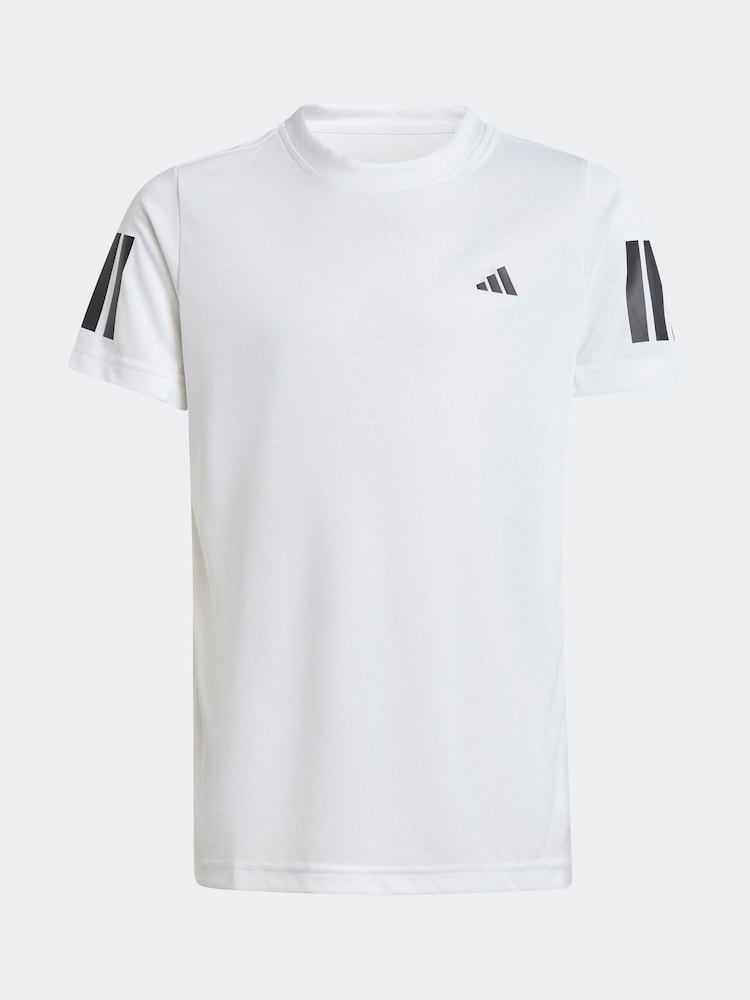 adidas White Club Tennis 3S T-Shirt - Image 1 of 5