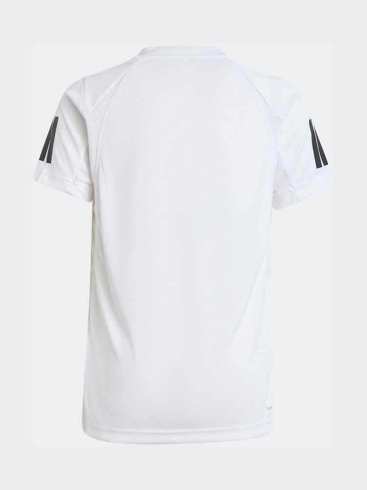 adidas White Club Tennis 3S T-Shirt - Image 2 of 5
