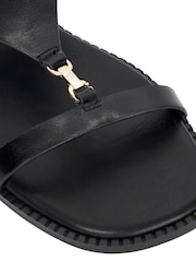 Noir - Sandales décontractées Dune London Laith en cuir - Image 6 de 6