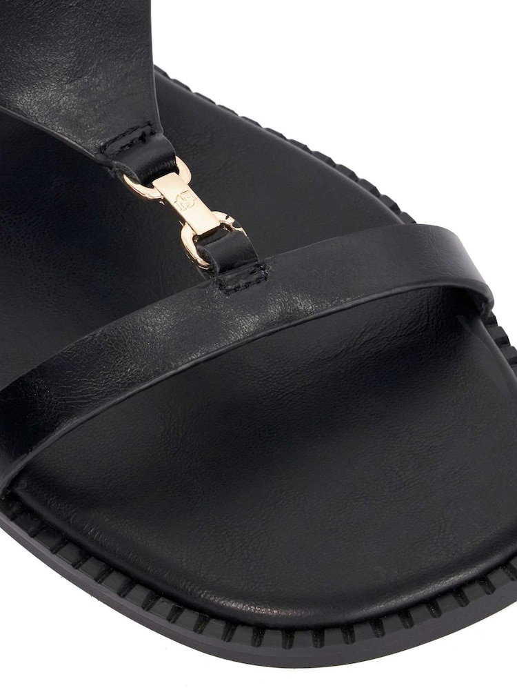 Noir - Sandales décontractées Dune London Laith en cuir - Image 6 de 6 Noir - Sandales décontractées Dune London Laith en cuir - Image 6 de 6