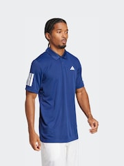 adidas Blue Club 3S Tennis Polo Shirt - Image 3 of 6