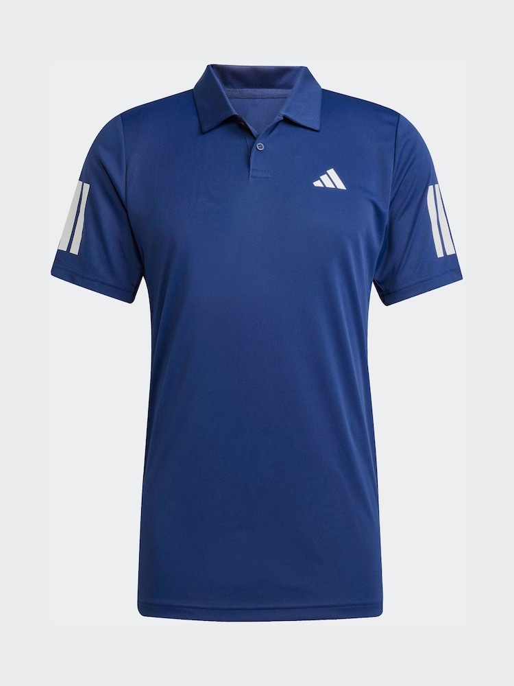 adidas Blue Club 3S Tennis Polo Shirt - Image 6 of 6